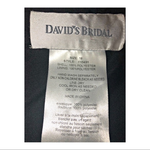 David Bridal Black lace dress Size 18 - Picture 5 of 5